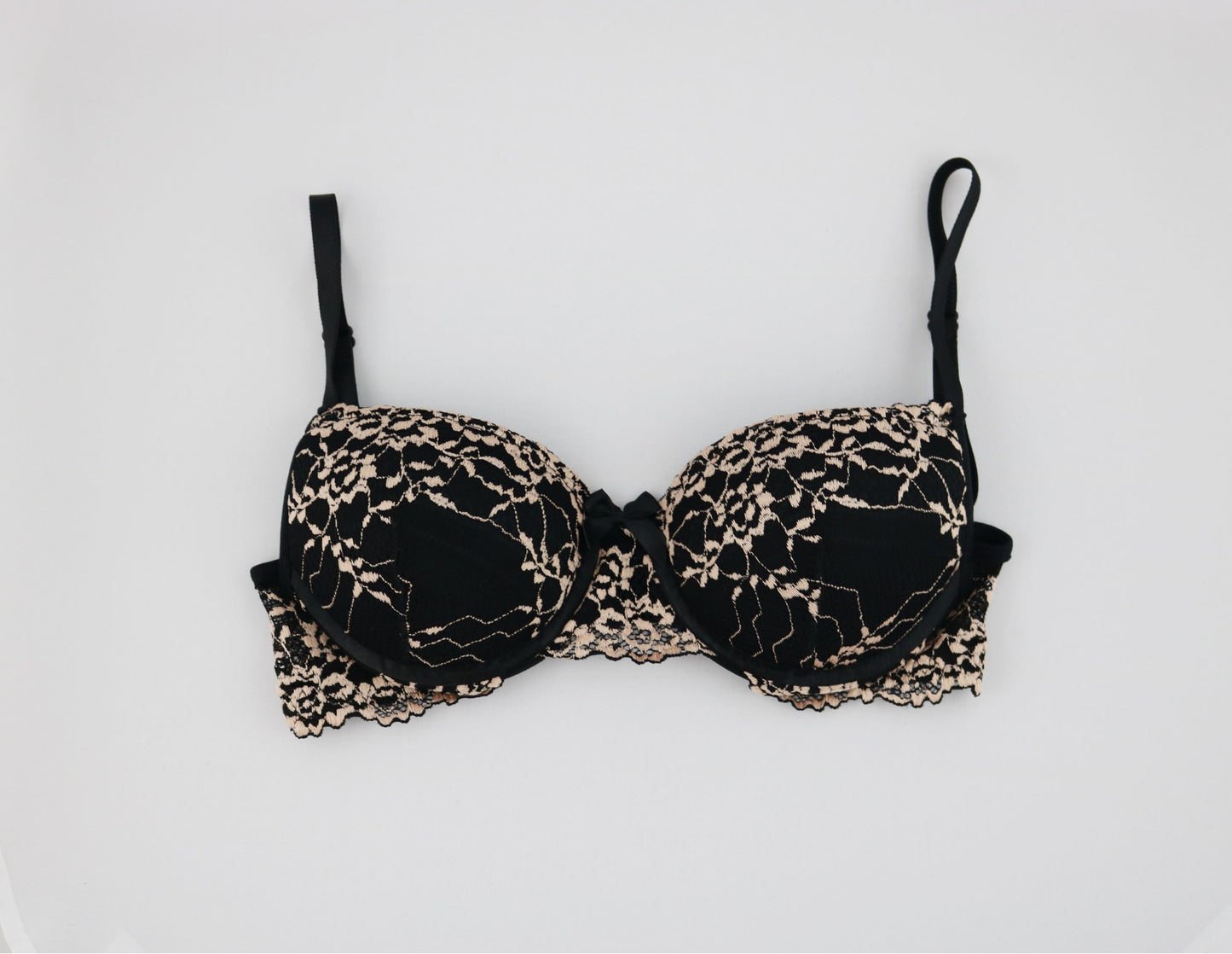 luxury floral lace jade and black t shirt bra