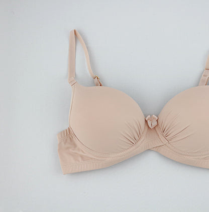 Beige Everyday essential T-Shirt Bra